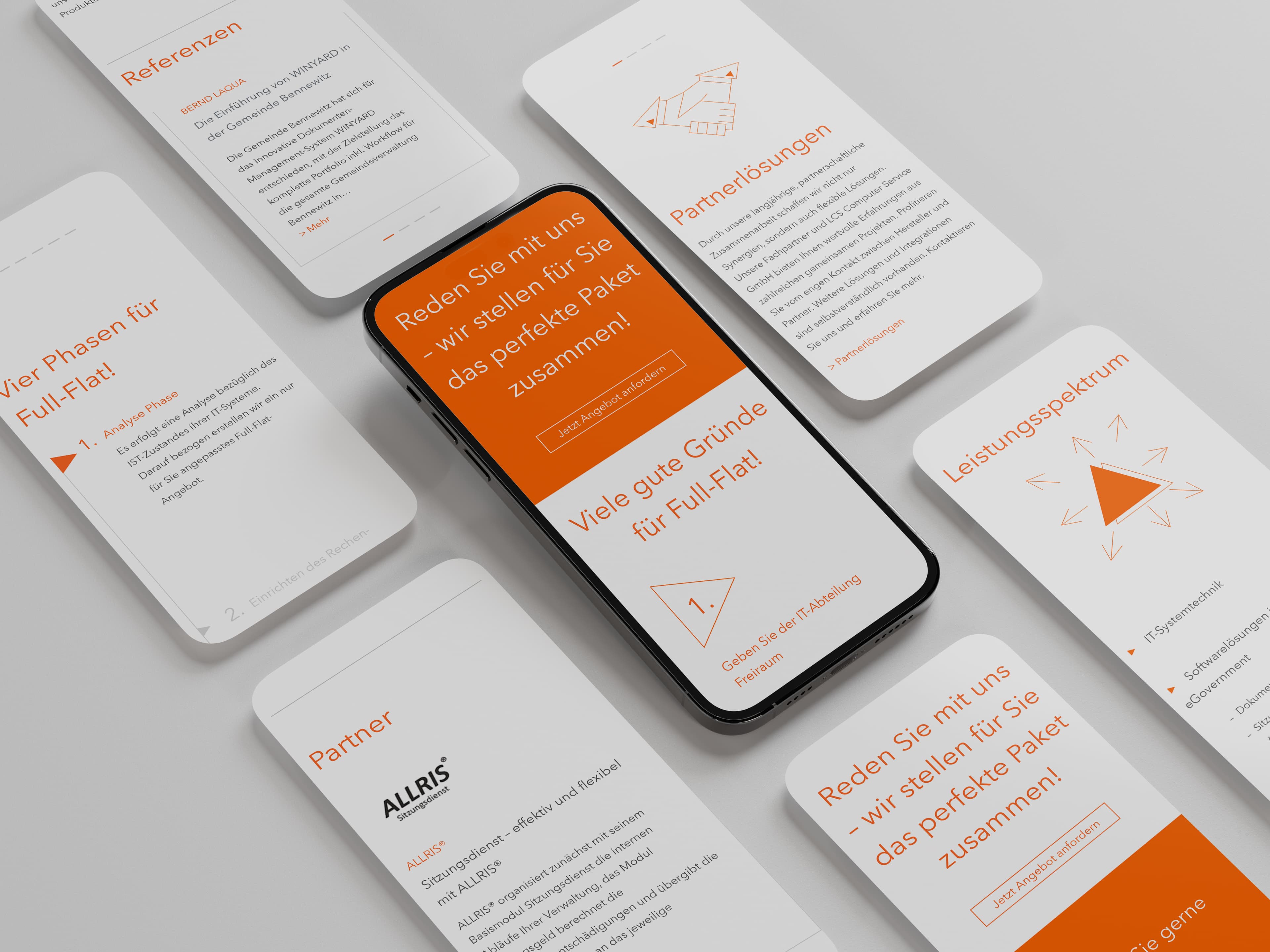 LCS Computer Service: mobile Ansicht der Systemhaus-Website